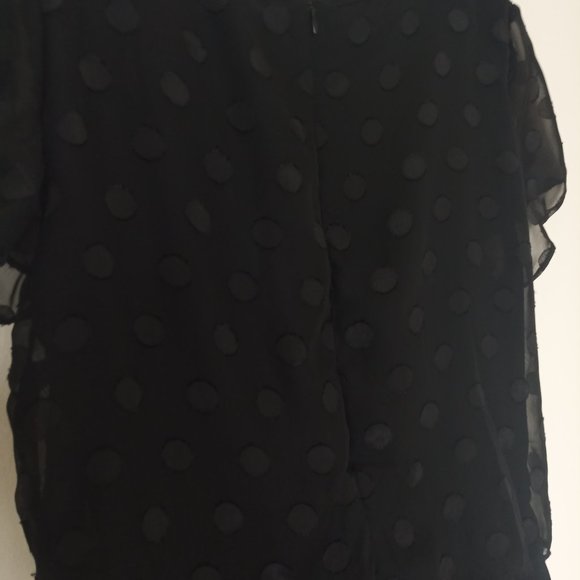 Dex Short-sleeve Knee-length Black Dress, size S - Picture 4 of 7